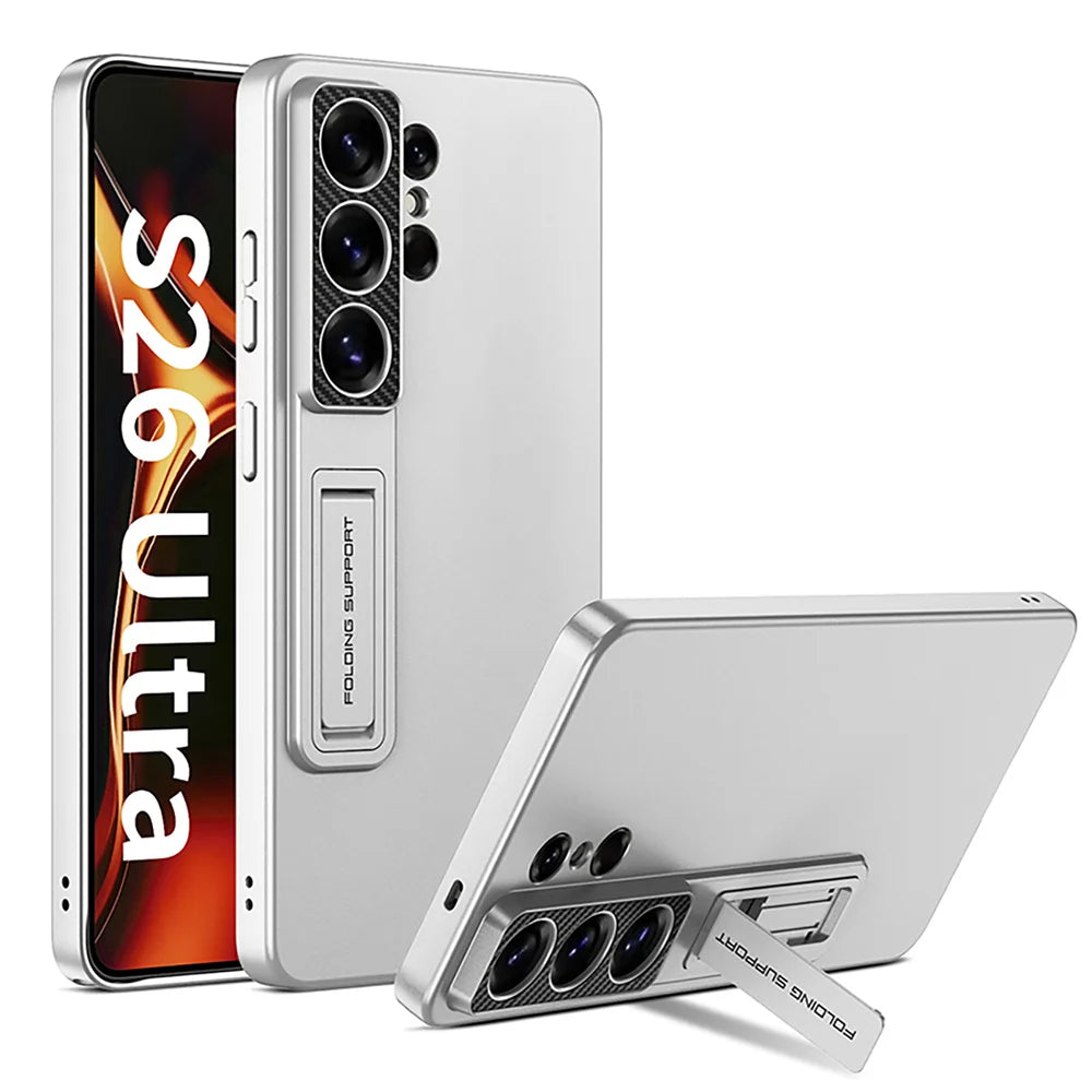 Samsung Galaxy S26 Ultra Metallic Case – Invisible Folding Stand - Odin case
