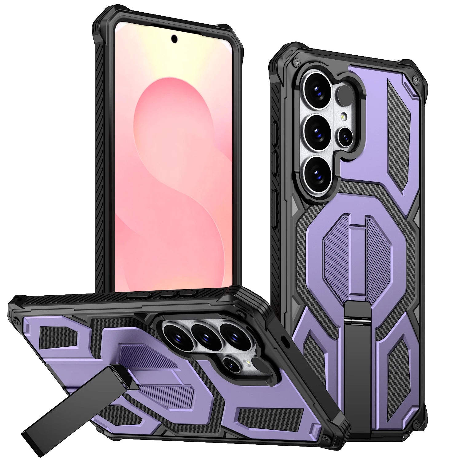 Samsung Galaxy S26 Ultra MagSafe Armor Case – Magnetic Metal Stand - Odin case