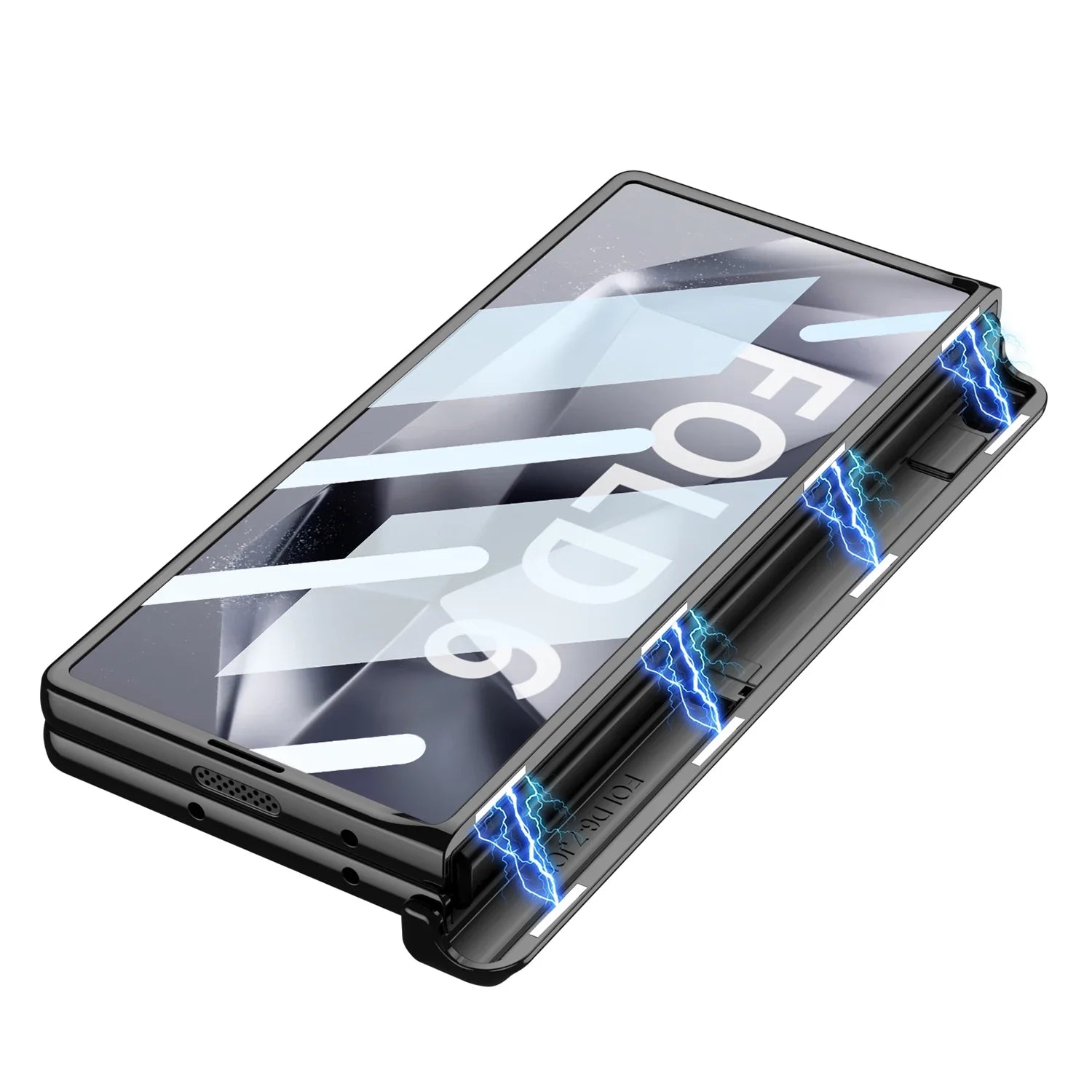 Clear Magnetic Case with Hinge Protection for Samsung Z Fold 6