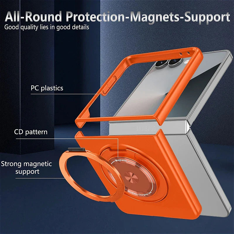 Samsung Galaxy Z Flip 8 MagSafe Magnetic Ring Armor Case