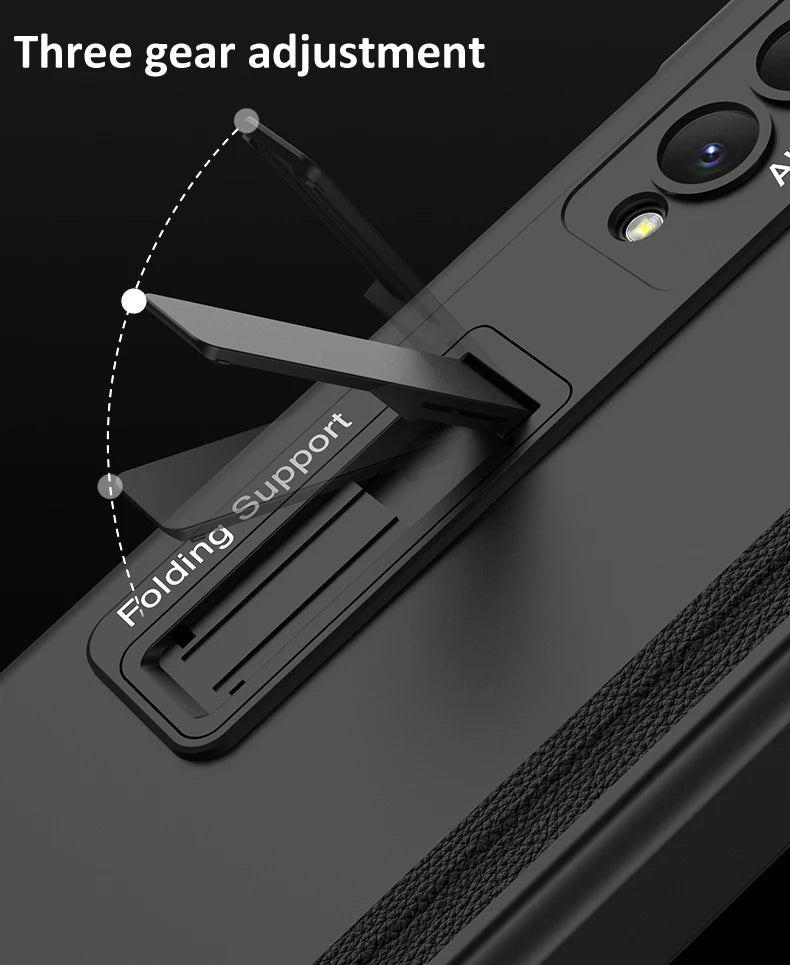 Magnetic Hinge Case with Tempered Glass for Samsung Galaxy Z Fold 6