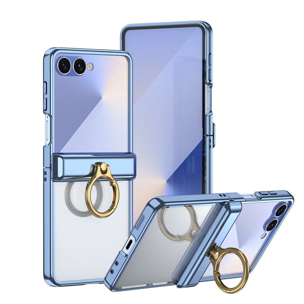 Clear Magnetic Kickstand Case for Galaxy Z Flip Series