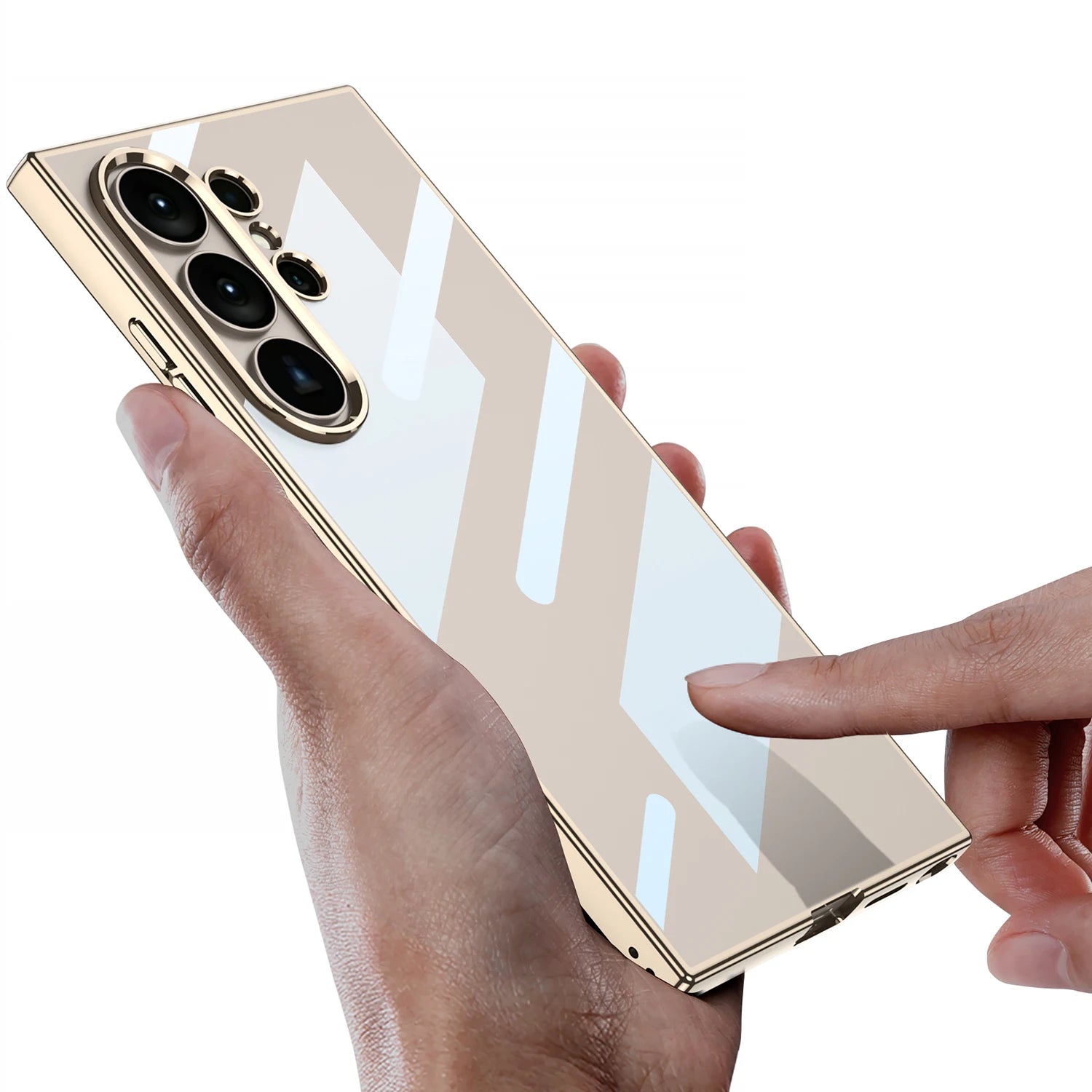 Samsung Galaxy S26 Ultra Luxury Clear TPU Case – Soft Silicone Back Cover - Odin case