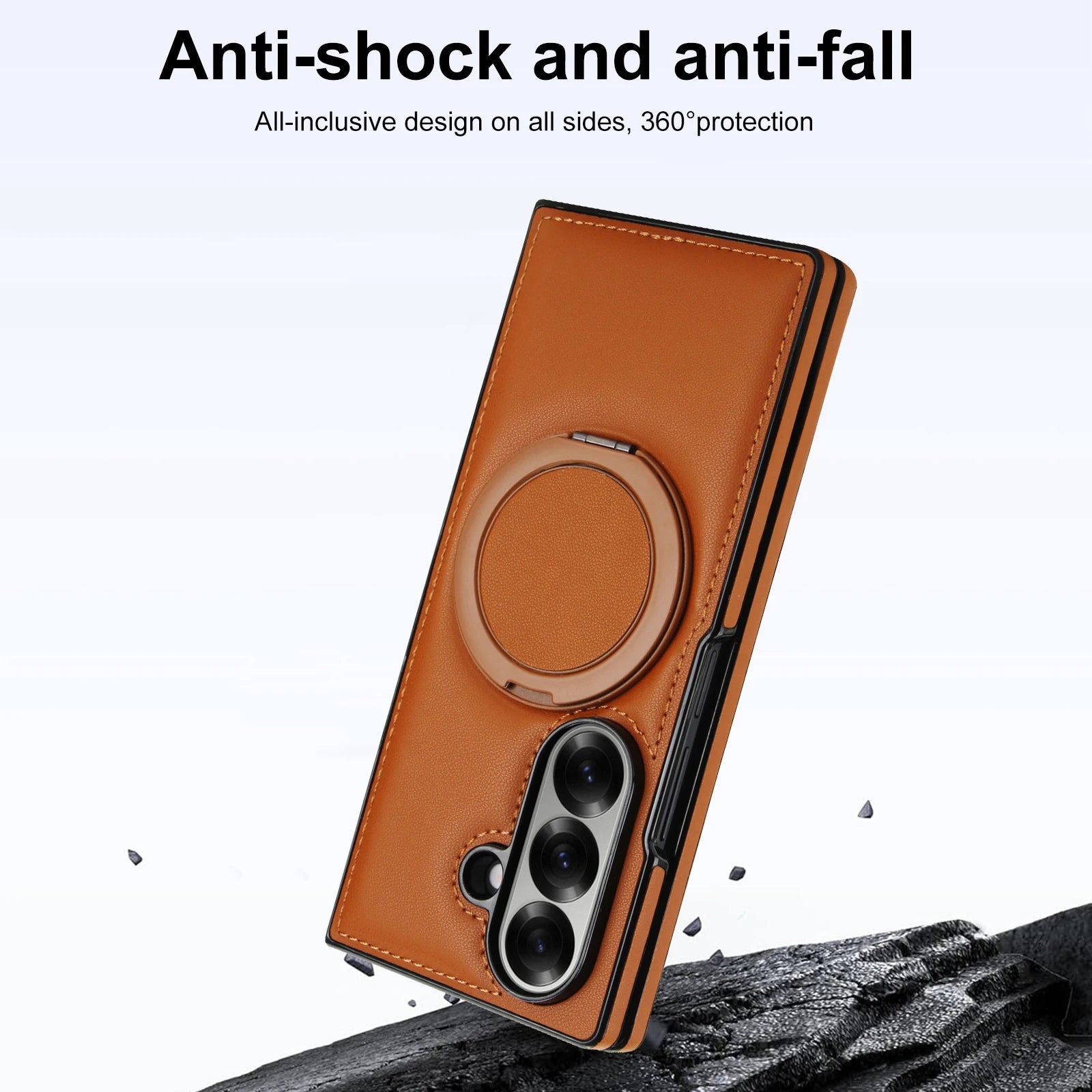 Magsafe Leather Stand Case for Galaxy Z Fold Phone Series