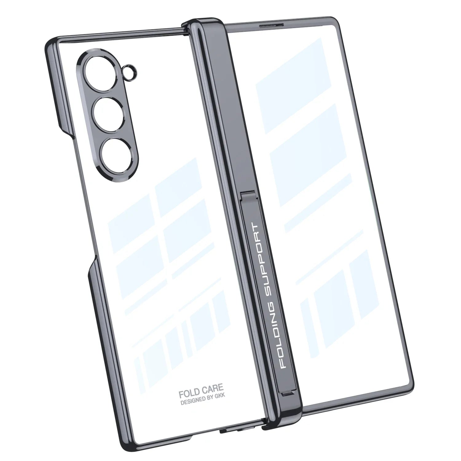 Clear Magnetic Case with Hinge Protection for Samsung Z Fold 6