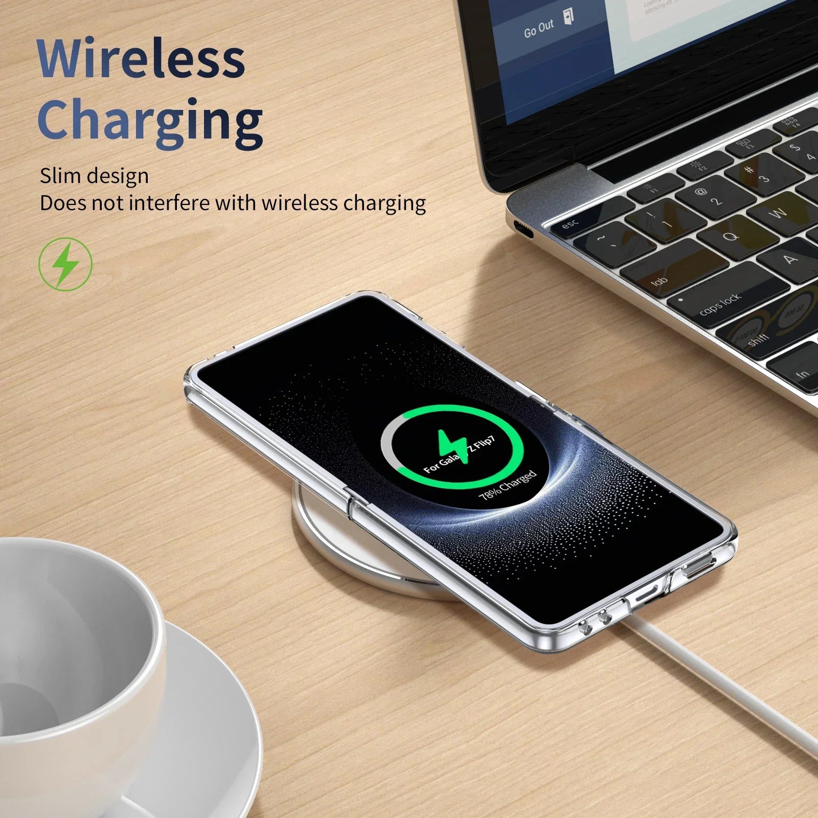 MagSafe Clear Ring Stand Case for Samsung Galaxy Z Flip 8