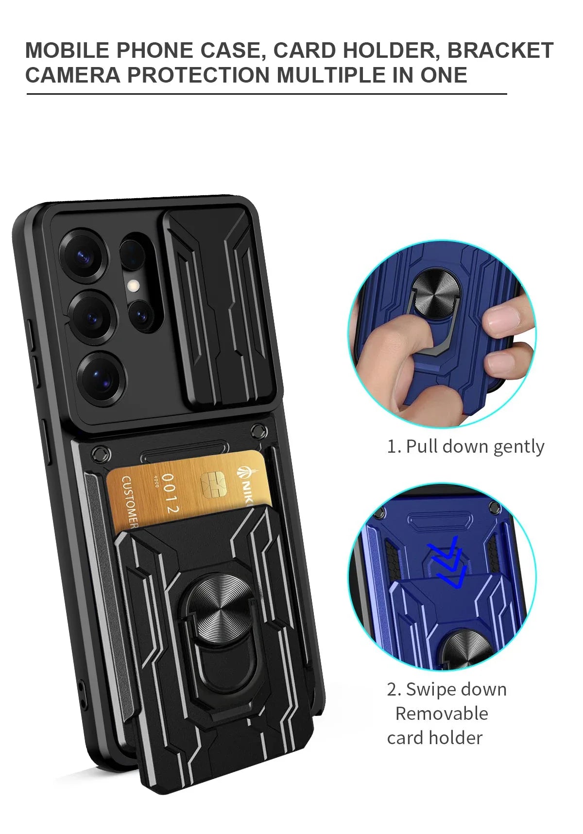 Samsung Galaxy S26 Ultra Card Slot Case – Protective Back Cover - Odin case