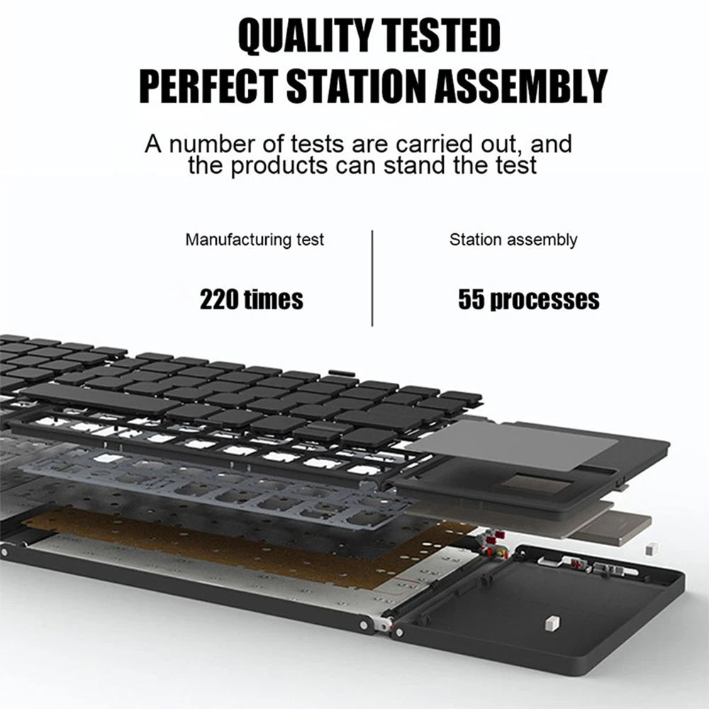Portable Folding Wireless Keyboard For Z Fold Series - Odin case