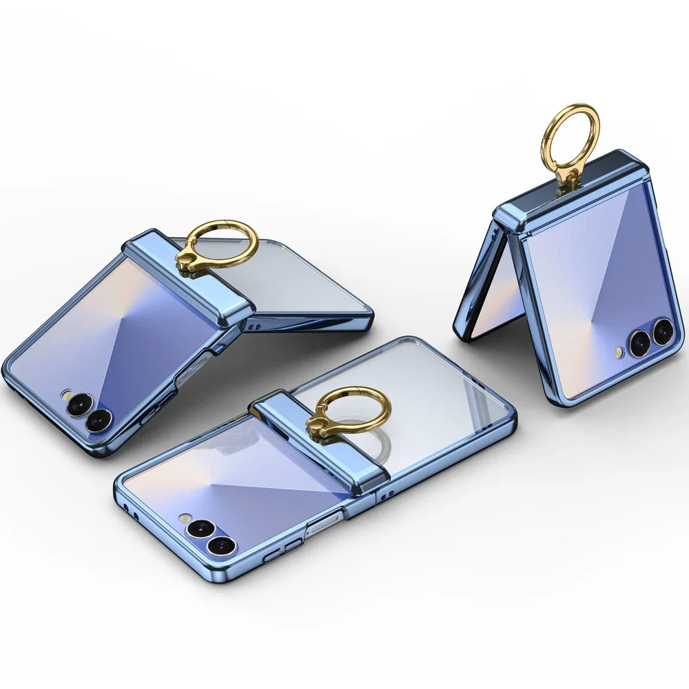 Clear Magnetic Kickstand Case for Galaxy Z Flip Series