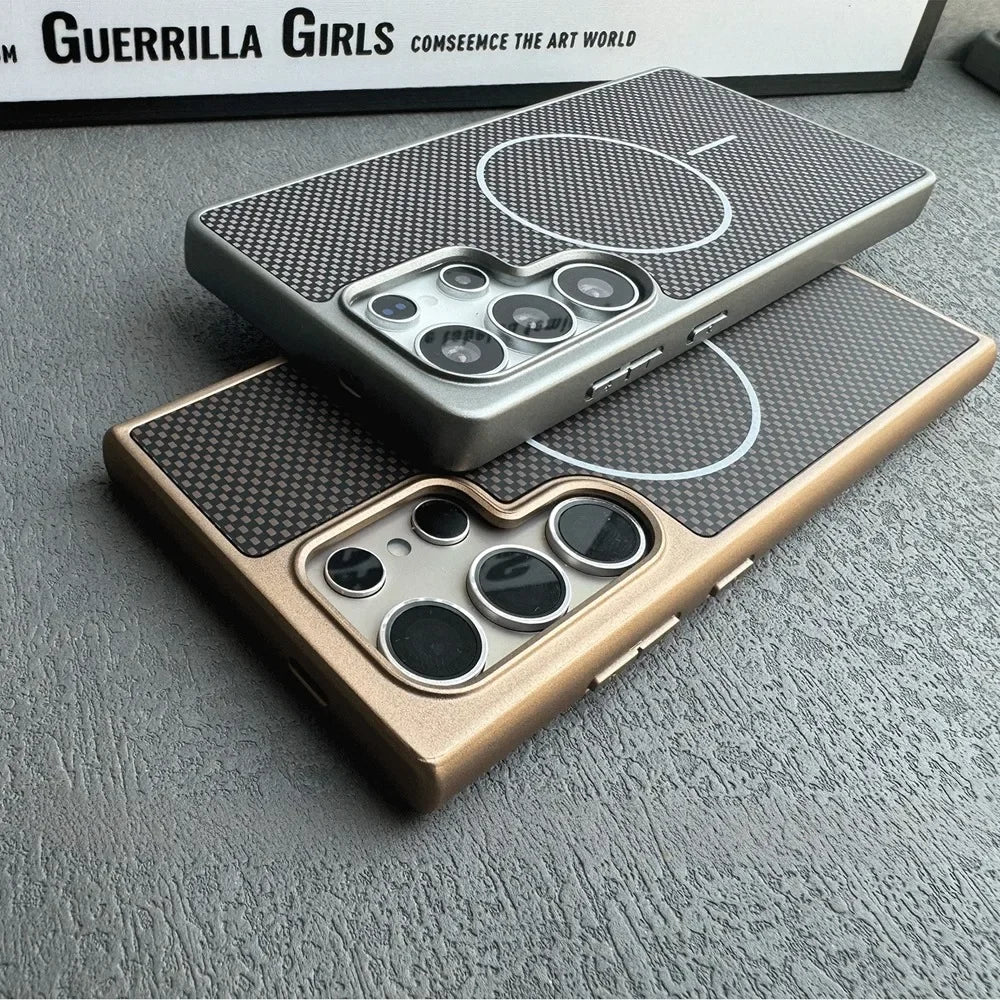 Business Carbon Fiber MagSafe Case for Samsung Galaxy S