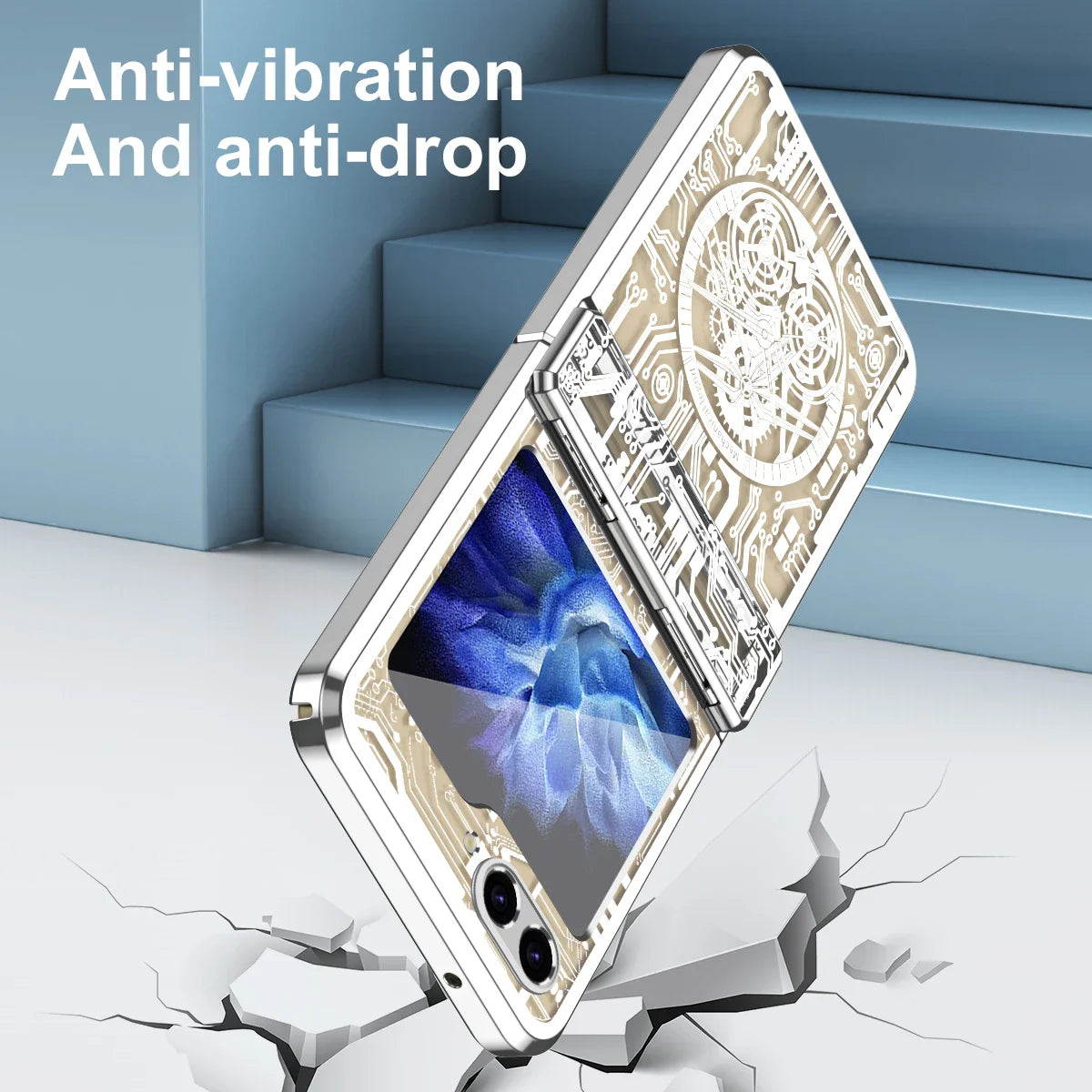 Transparent Shockproof Case For Samsung Z Flip Series