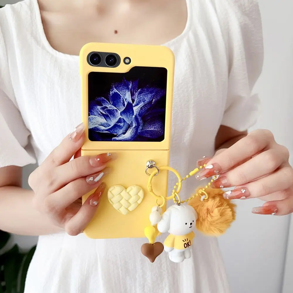 Premium Colored Cartoon Z Flip 5 Case