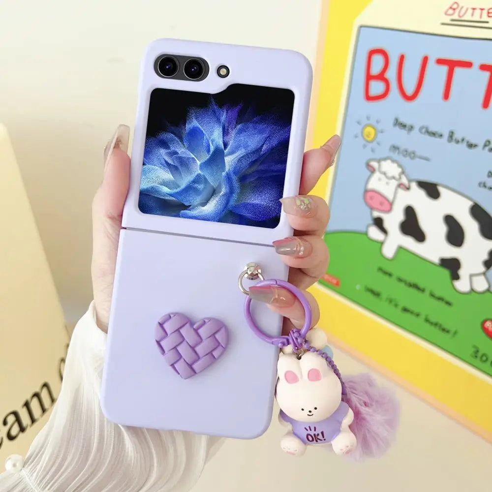 Premium Colored Cartoon Z Flip 5 Case