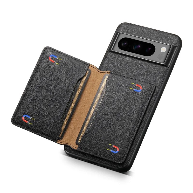 Premium Leather Wallet Case For Google Pixel Series