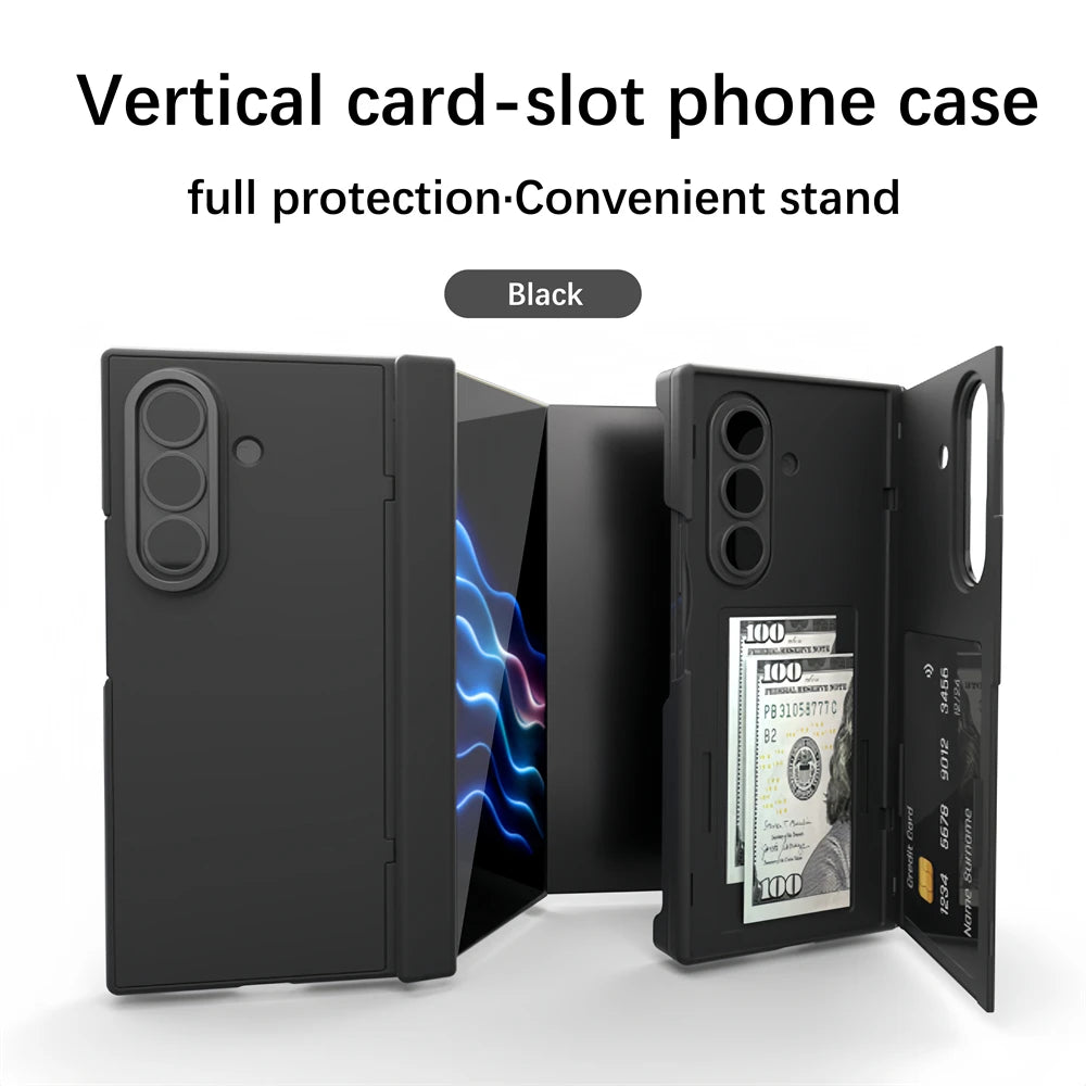 Samsung Galaxy Z TriFold Flip Case with Stand & Card Slots
