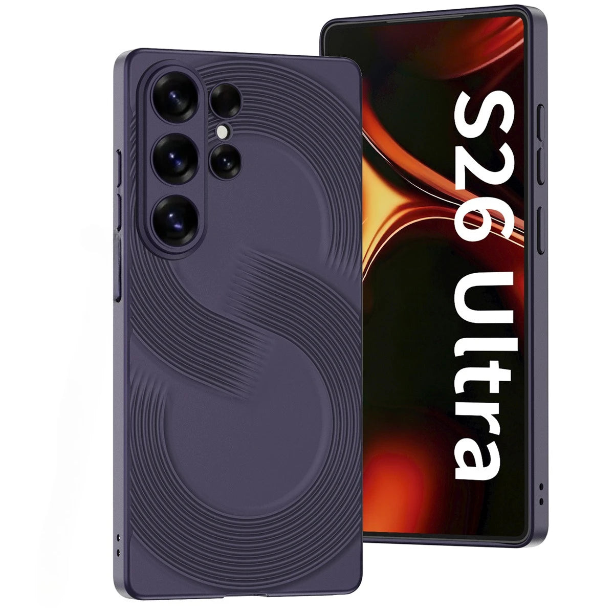 Samsung Galaxy S26 Ultra Fashion Armor Case – Matte Plastic Back Cover