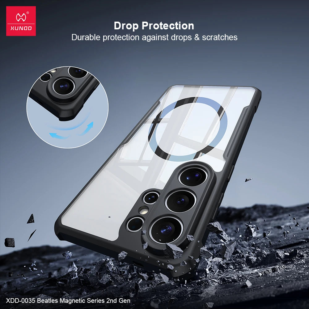 Samsung Galaxy S26 Ultra MagSafe Ring Case – 360° Spin Holder Cover