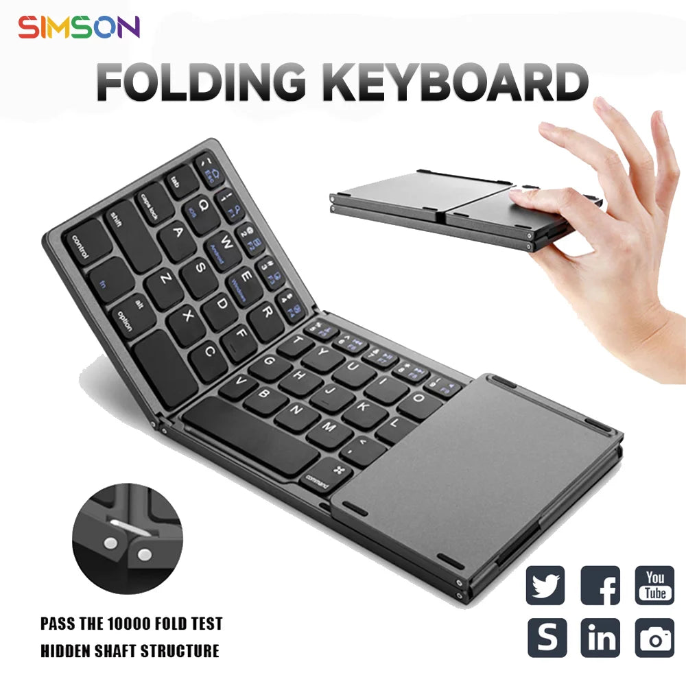 Portable Folding Wireless Keyboard For Z Fold Series - Odin case