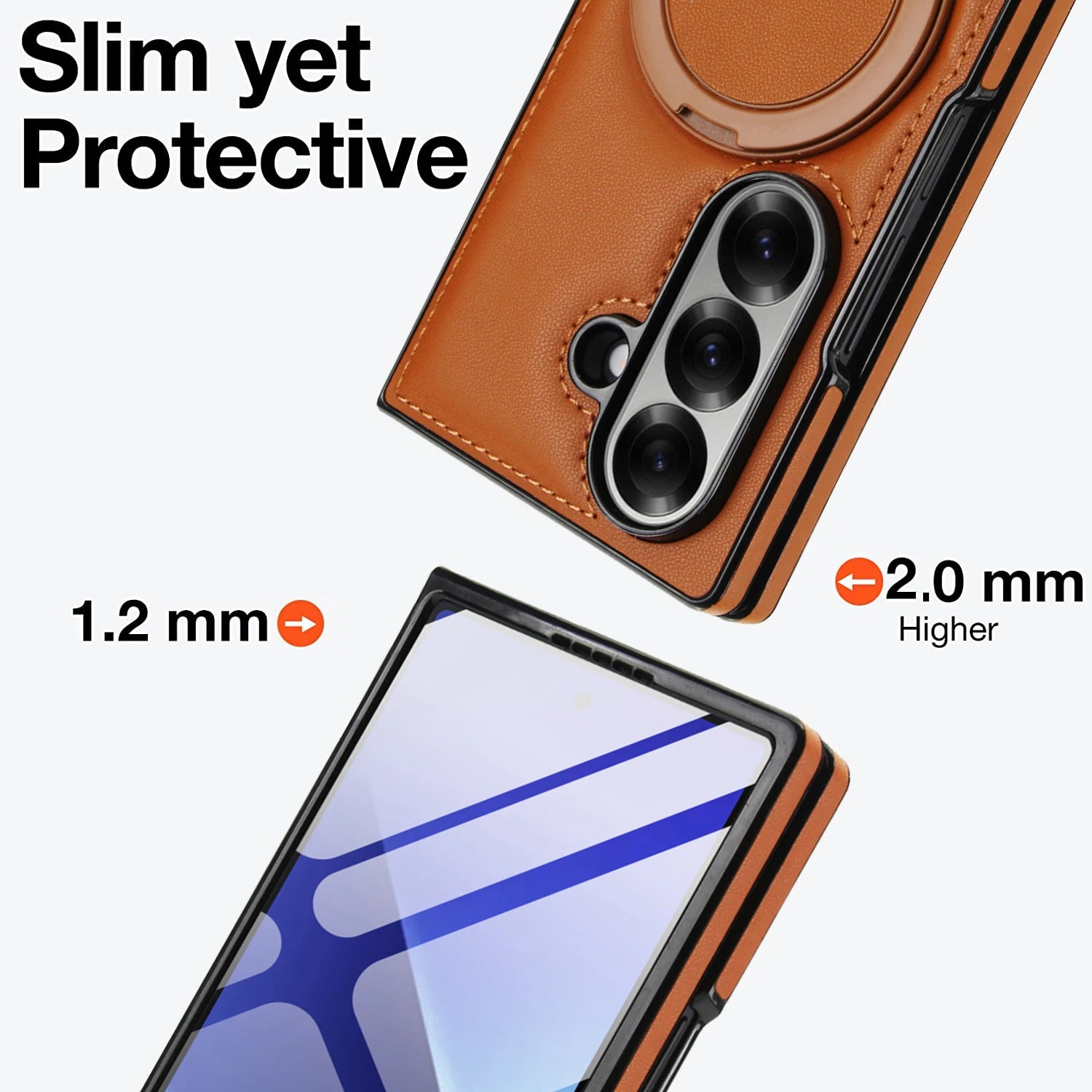 Magsafe Leather Stand Case for Galaxy Z Fold Phone Series
