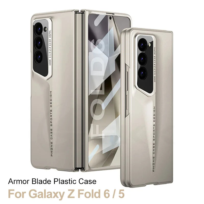 Shockproof Armor Case with Outer Screen Glass for Samsung Galaxy Z Fold 6