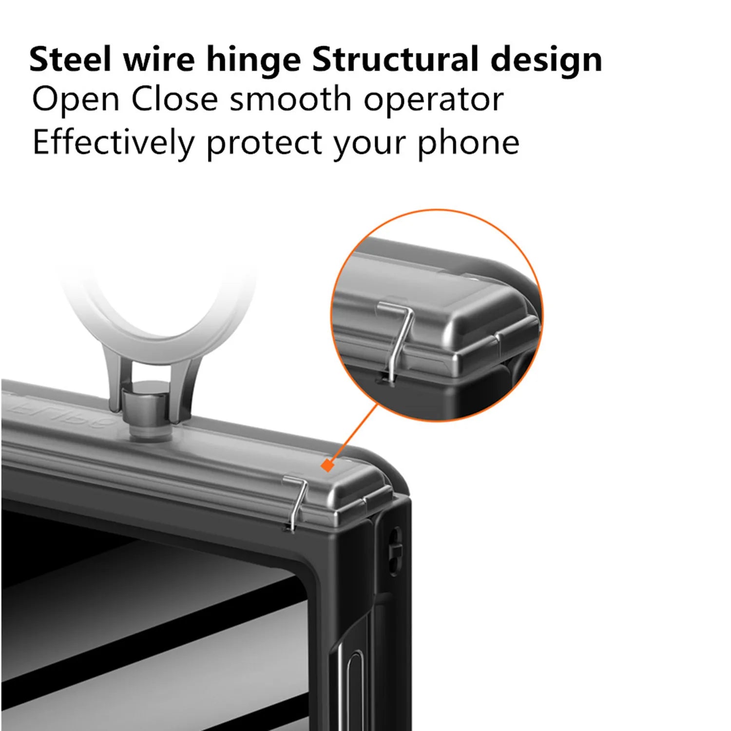Shockproof Case with Hinge Protection & Ring Stand for Samsung Z Flip 6