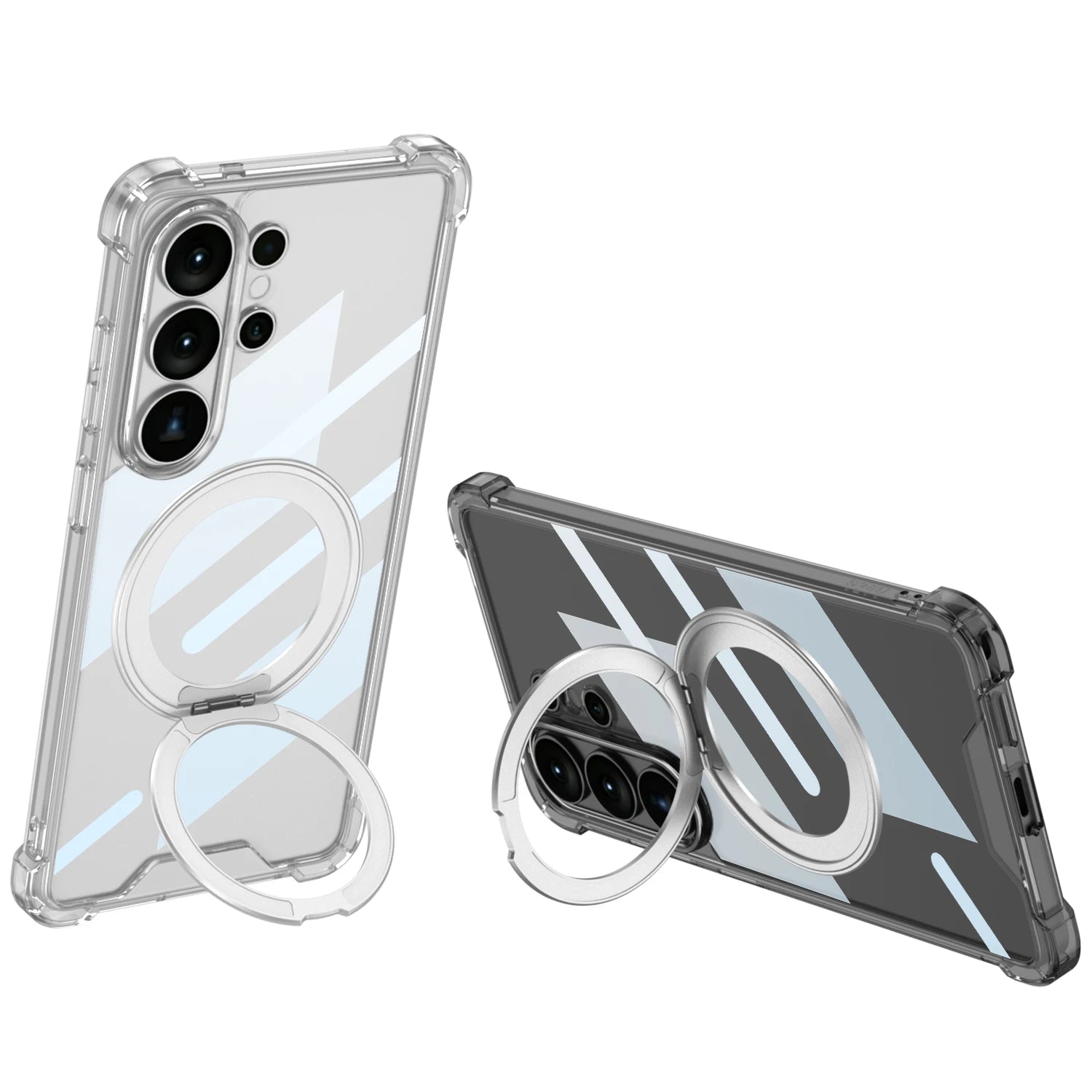 Samsung Galaxy S26 Ultra MagSafe Clear Case – Rotating Stand Back Cover - Odin case