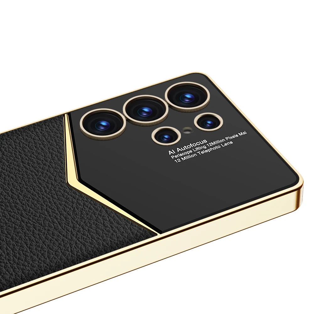 EliteFrame Luxury Leather Case for Samsung Galaxy S25, S24 & S23 Ultra