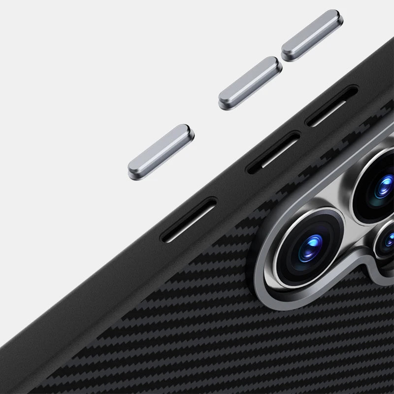 Samsung Galaxy S26 Ultra MagSafe Carbon Fiber Case – Green Texture Cover