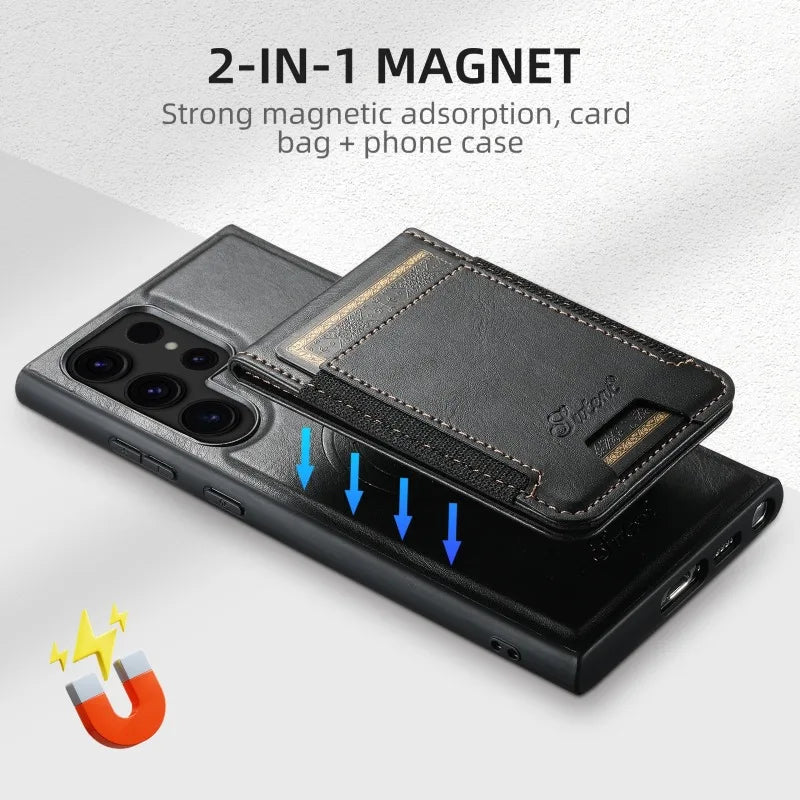 Samsung Galaxy S26 Ultra Magsafe Leather Wallet Case