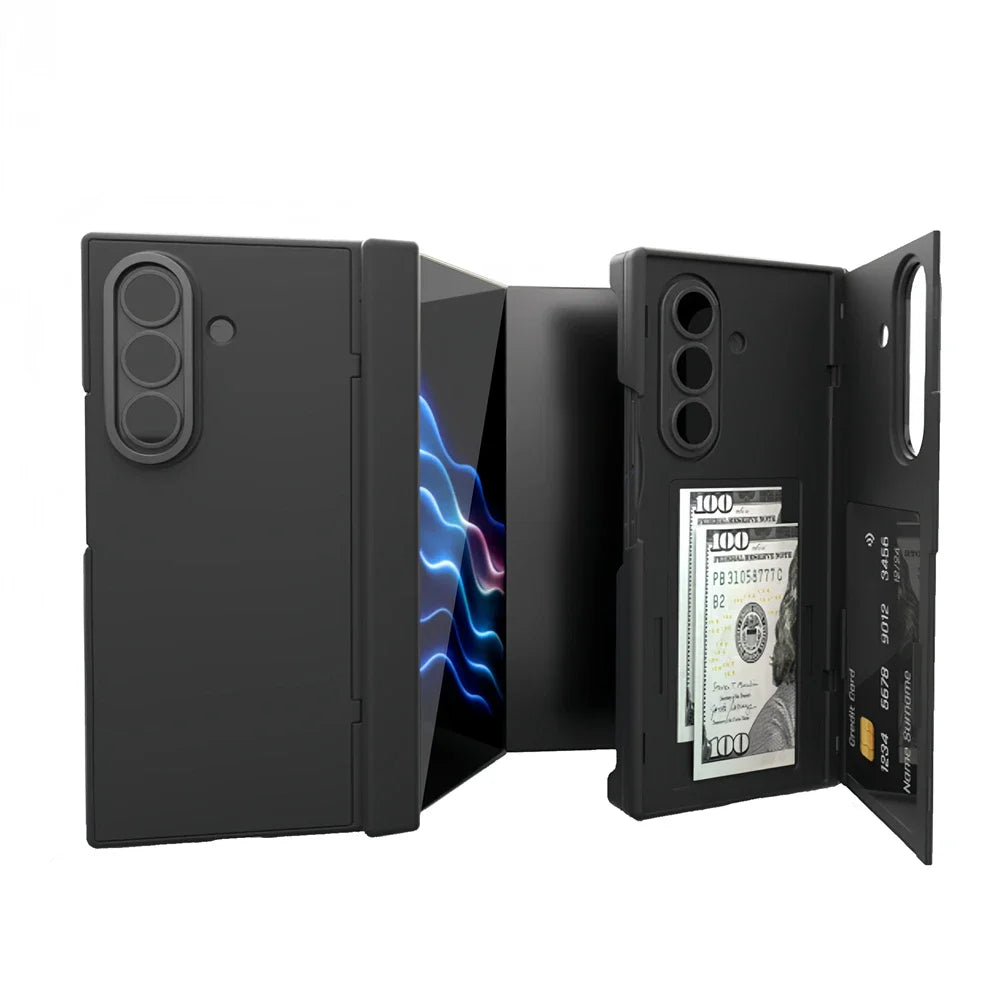 Samsung Galaxy Z TriFold Flip Case with Stand & Card Slots