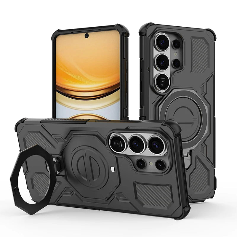 Samsung Galaxy S26 Ultra Kickstand Ring Case – Portable Armor Back Cover - Odin case