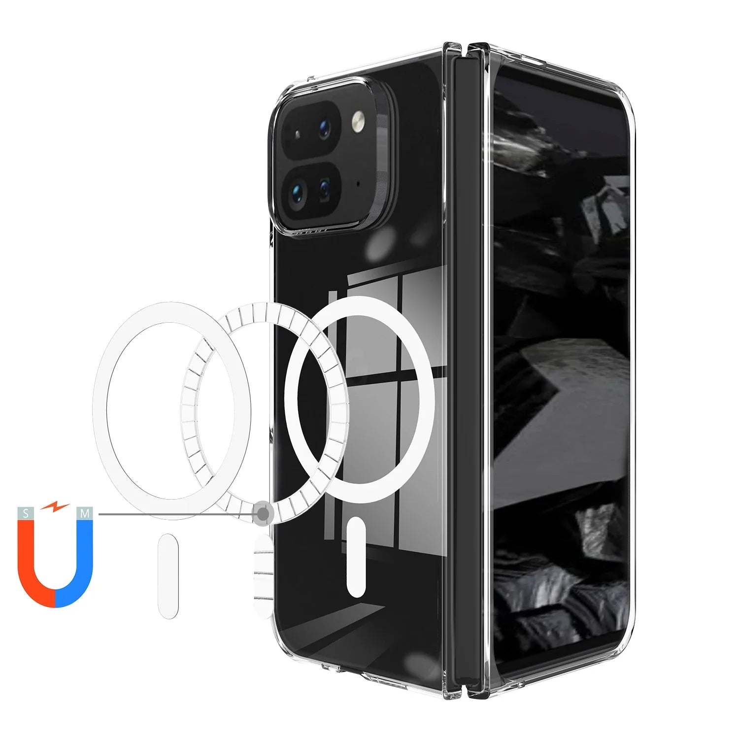 Google Pixel 9 Pro Fold Transparent Magsafe Case