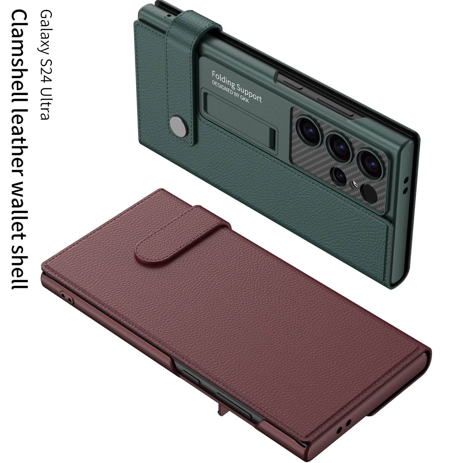LuxFold Wallet – Premium Leather Flip Case for Galaxy S Series