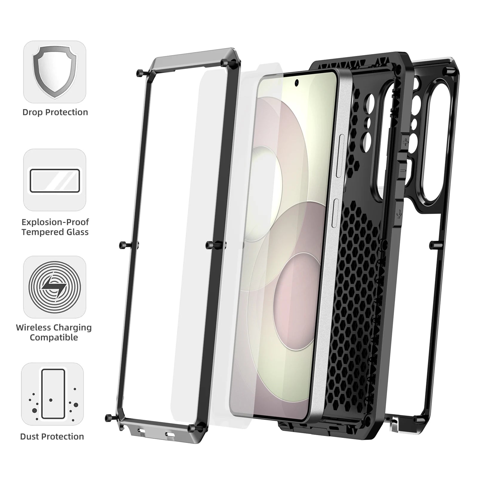 Samsung Galaxy S26 Ultra 360° Armor Case – Metal Frame & Glass Protection - Odin case