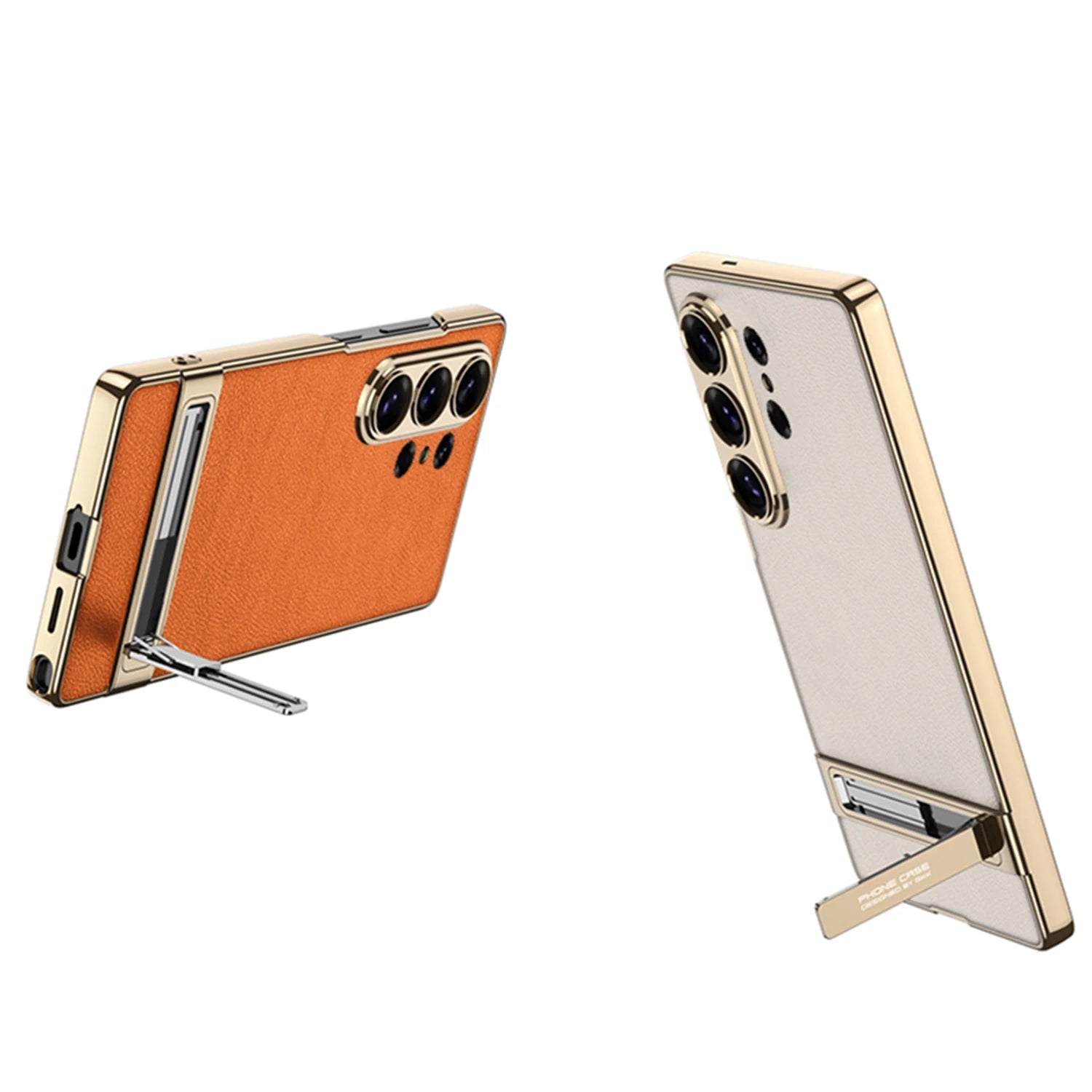 Samsung Galaxy S26 Ultra Leather Case – Strap Holder Back Cover - Odin case