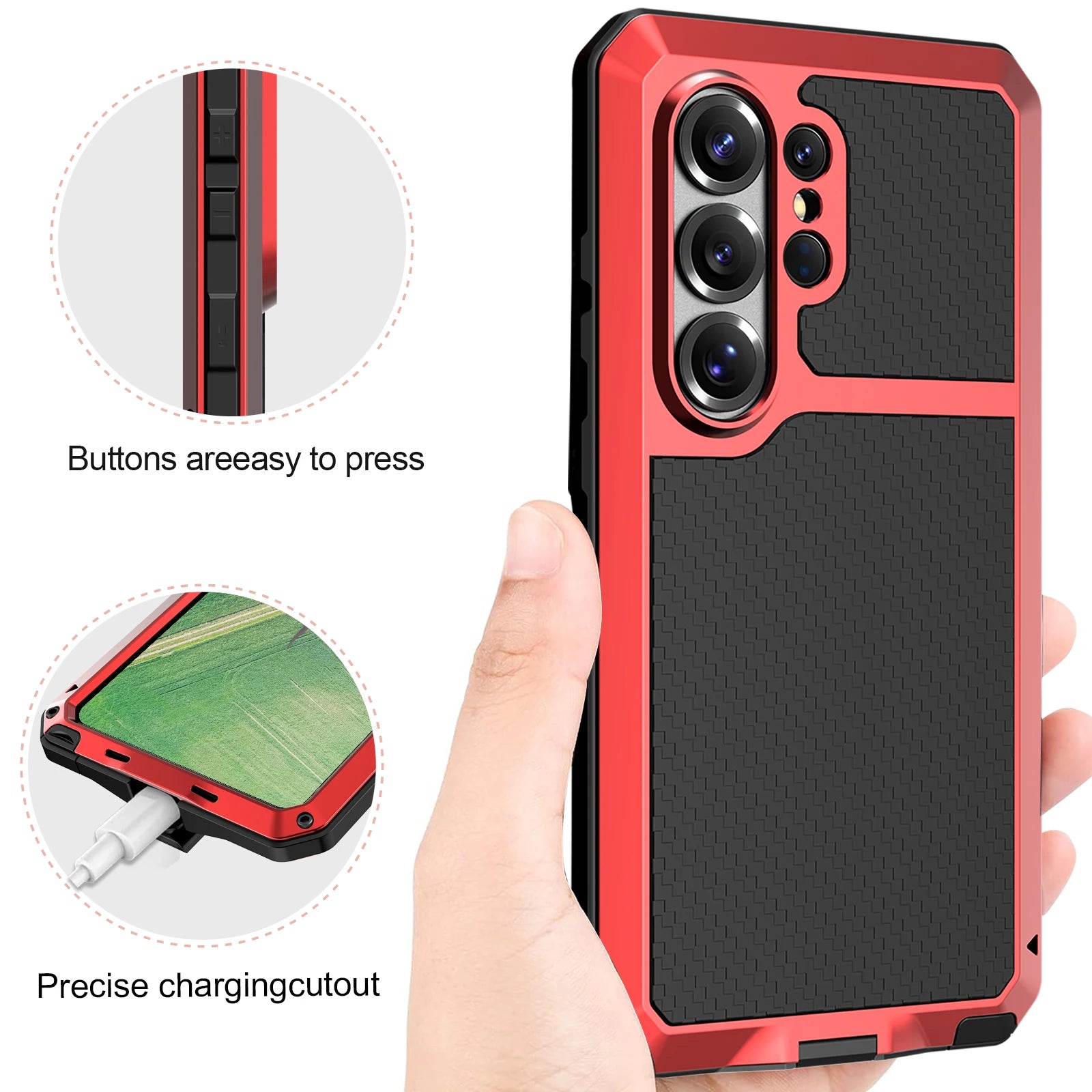 Samsung Galaxy S26 Ultra 360° Armor Case – Metal Frame & Glass Protection - Odin case
