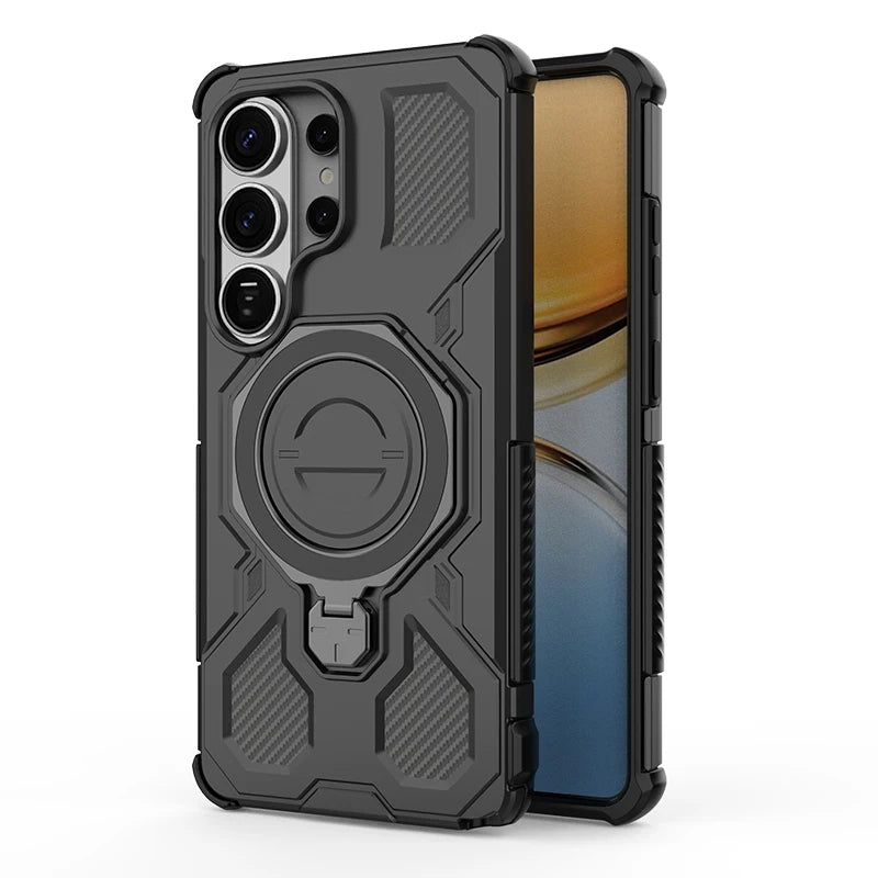 Samsung Galaxy S26 Ultra Kickstand Ring Case – Portable Armor Back Cover - Odin case