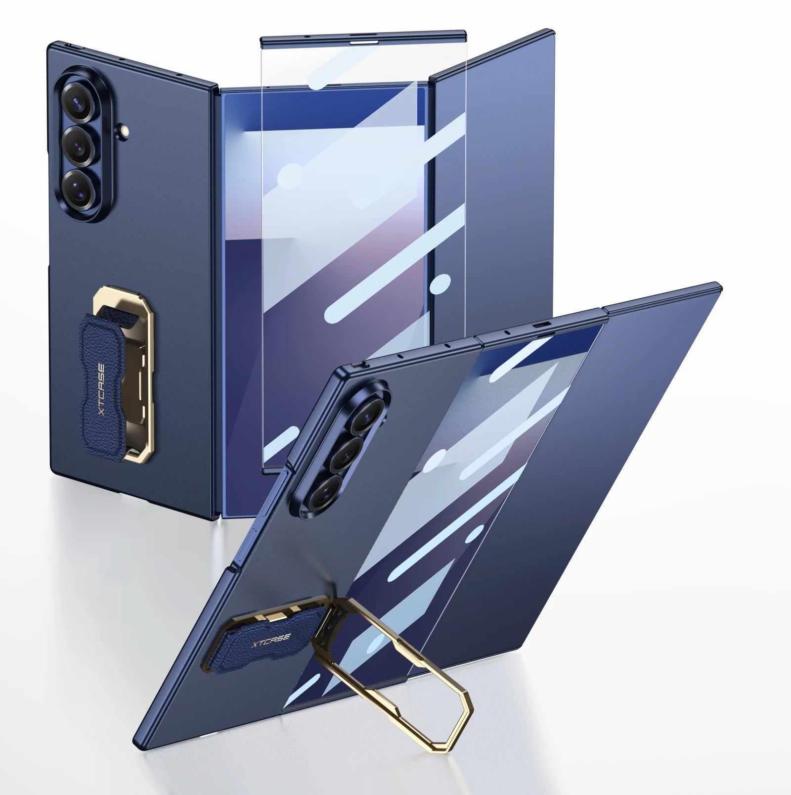 Samsung Galaxy Z TriFold Ultra-Thin Ring Holder Case with Strap