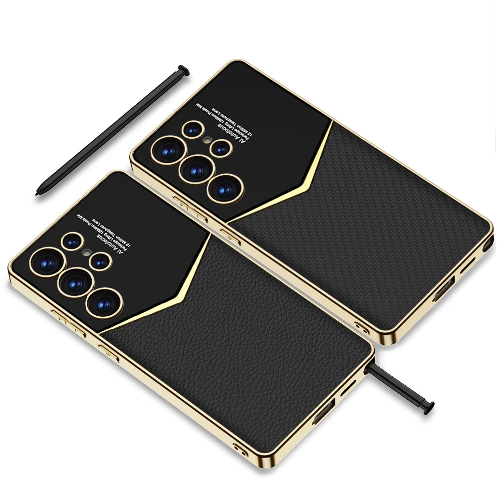 EliteFrame Luxury Leather Case for Samsung Galaxy S25, S24 & S23 Ultra