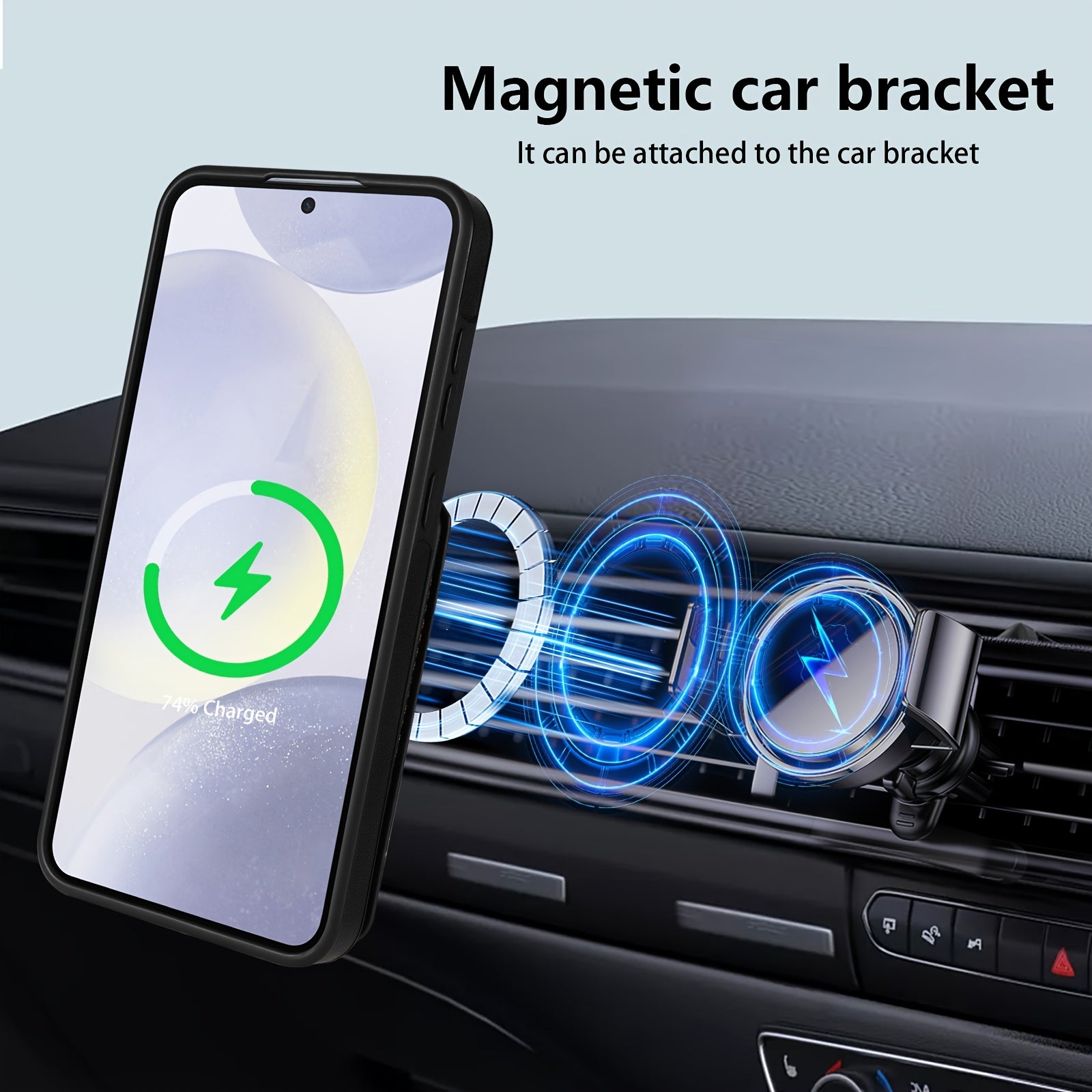 2-in-1 Magnetic Wallet Case with RFID Protection for Samsung Galaxy S Series