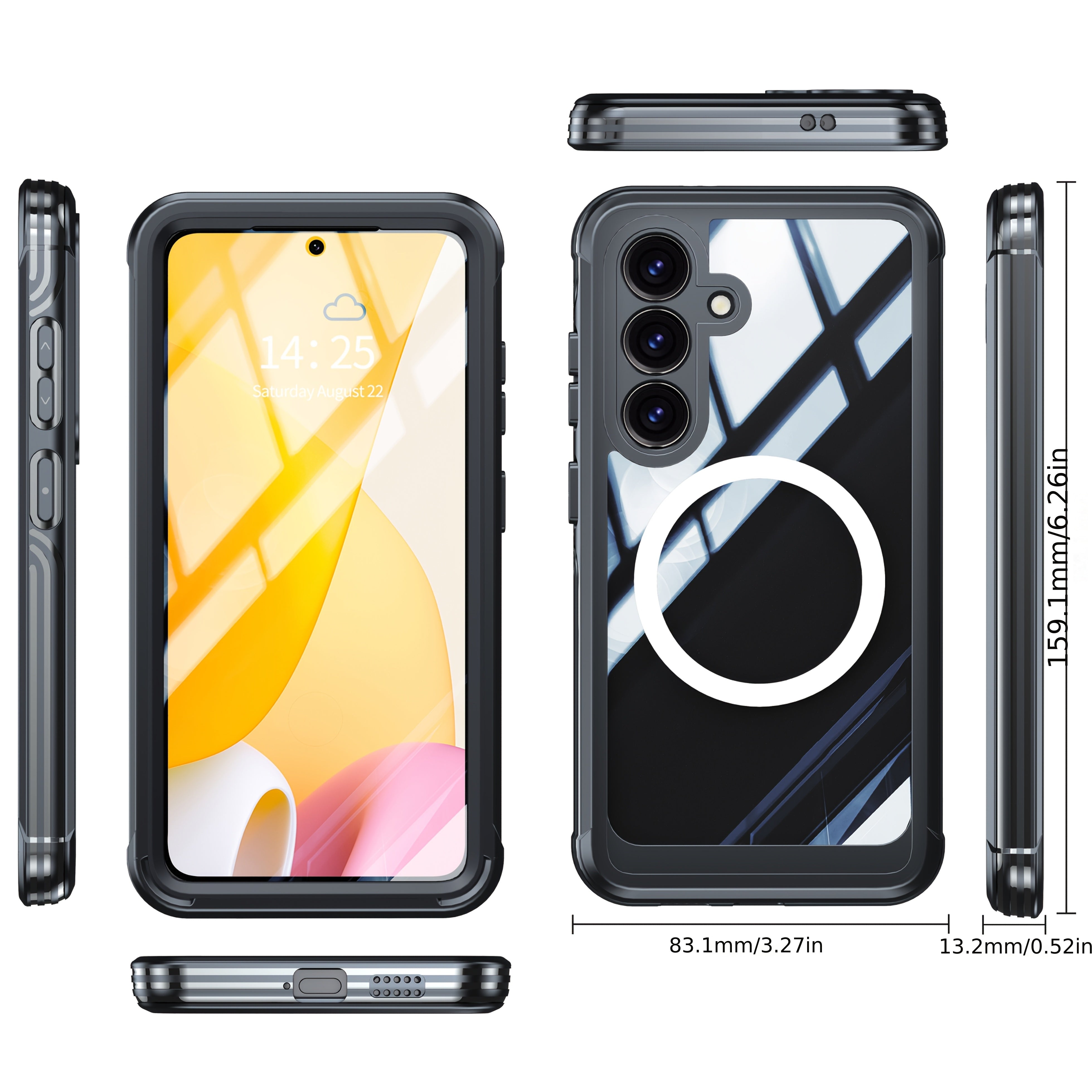 Samsung Galaxy S25 Transparent Durable MagSafe Case