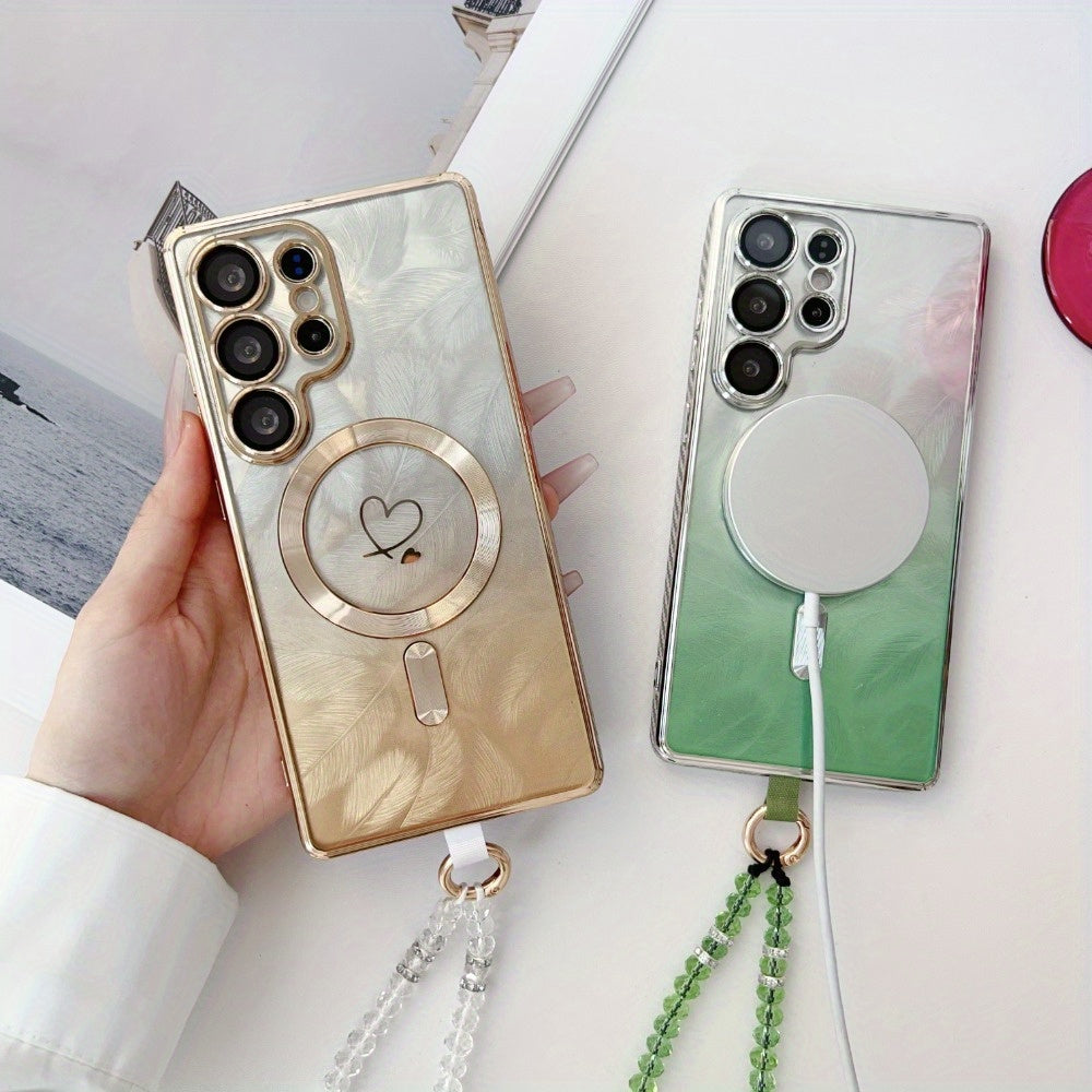CharmLeaf Spark – Glitter Bracelet Case with Magnetic Closure for Galaxy S Series