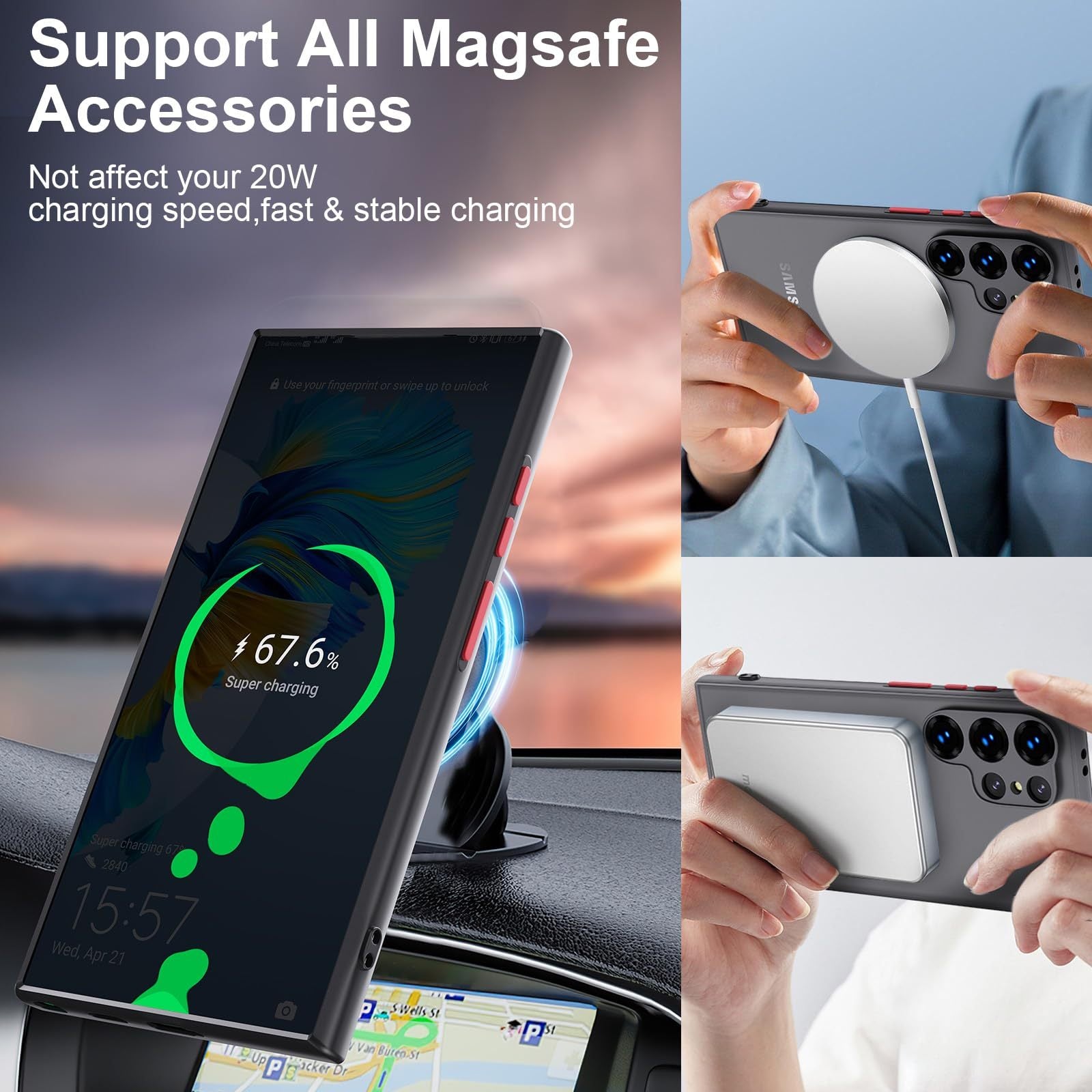 ClearMag Flex – Magnetic Shockproof Transparent Case