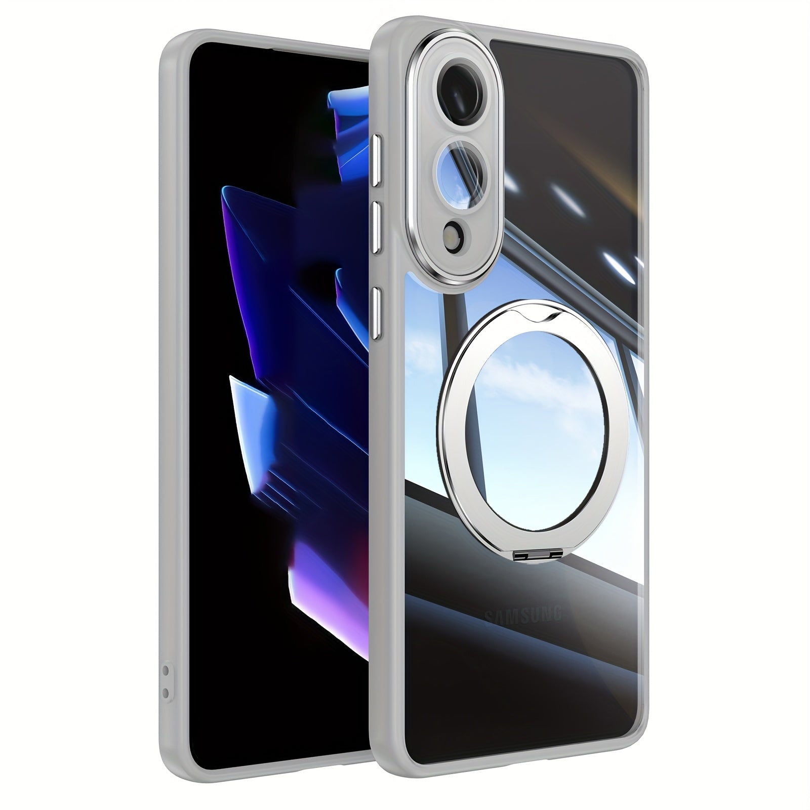 MagSafe360 Edge – Transparent Magnetic Ring Stand Case for Samsung Galaxy S Series