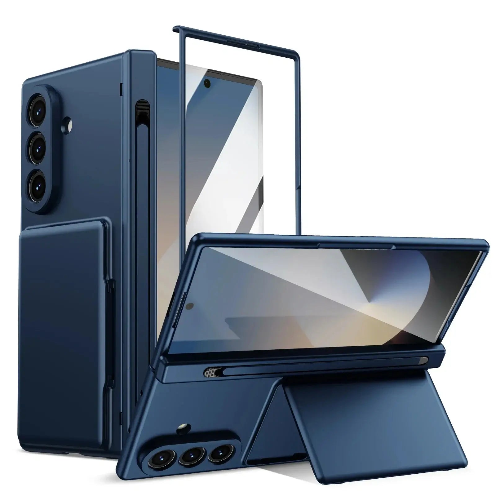 Wallet Stand Shield Case with S Pen Holder & Screen Protection for Samsung Galaxy Z Fold 8