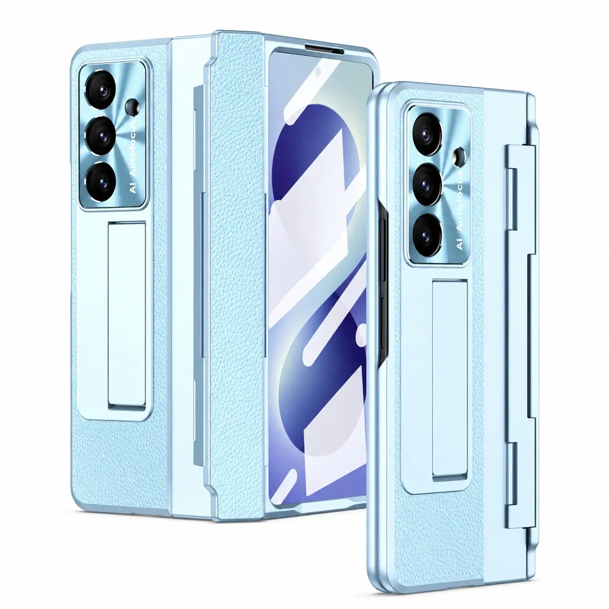 Luxury Leather Kickstand Case for Samsung Galaxy Z Fold 8