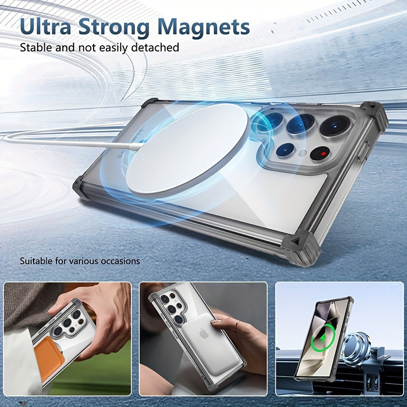 CrystalShield Transparent Magsafe Case for Samsung Galaxy S25 Series