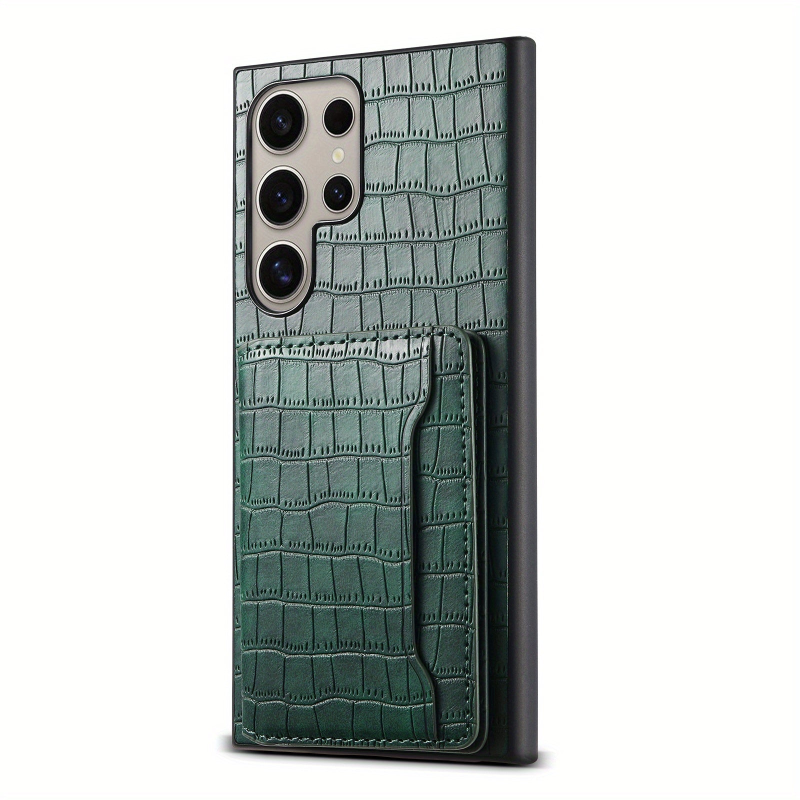 CrocElite Pro – Crocodile Texture Card Holder Case for Galaxy S Ultra Series