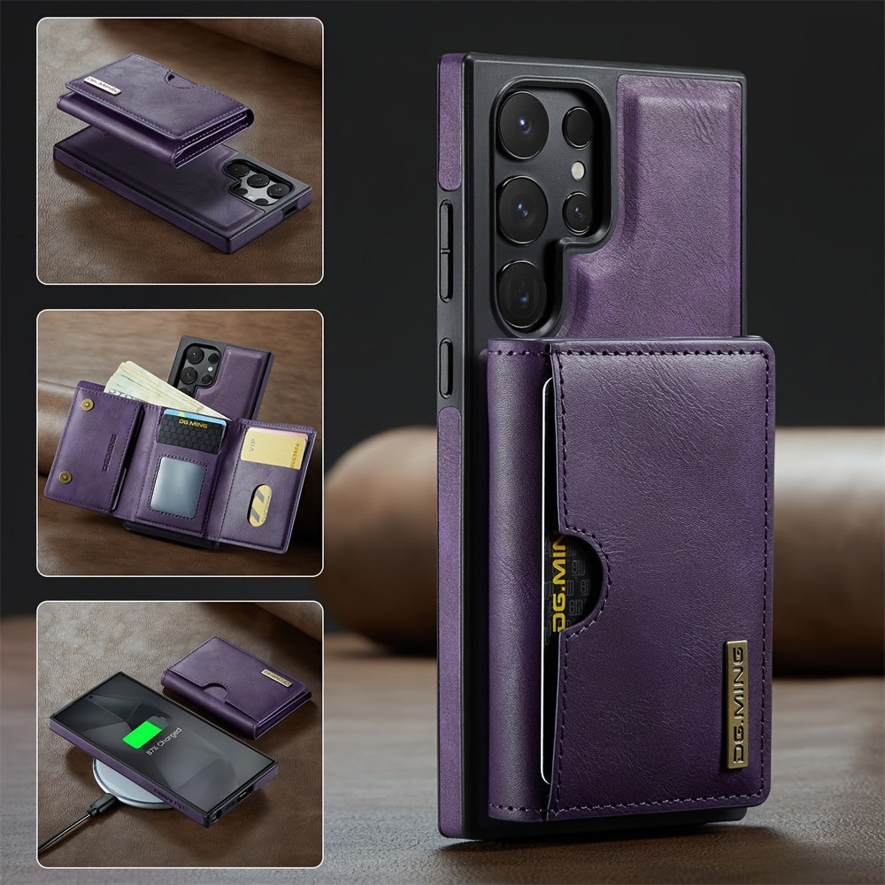 SlimGuard Leather Wallet Case For Samsung Galaxy S25