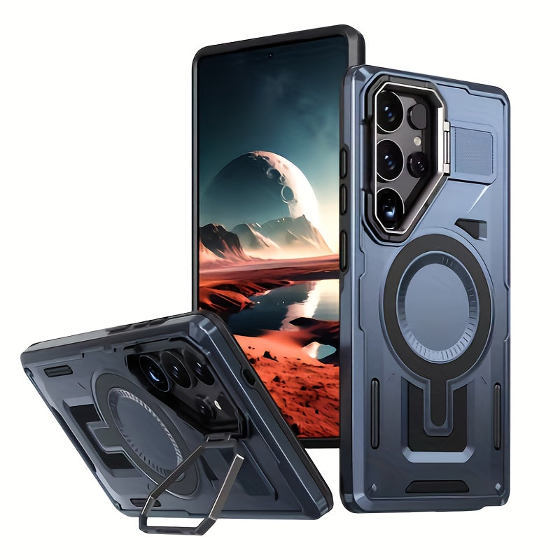 Magnetic Metal Lens Holder with 2-in-1 Shockproof Protection